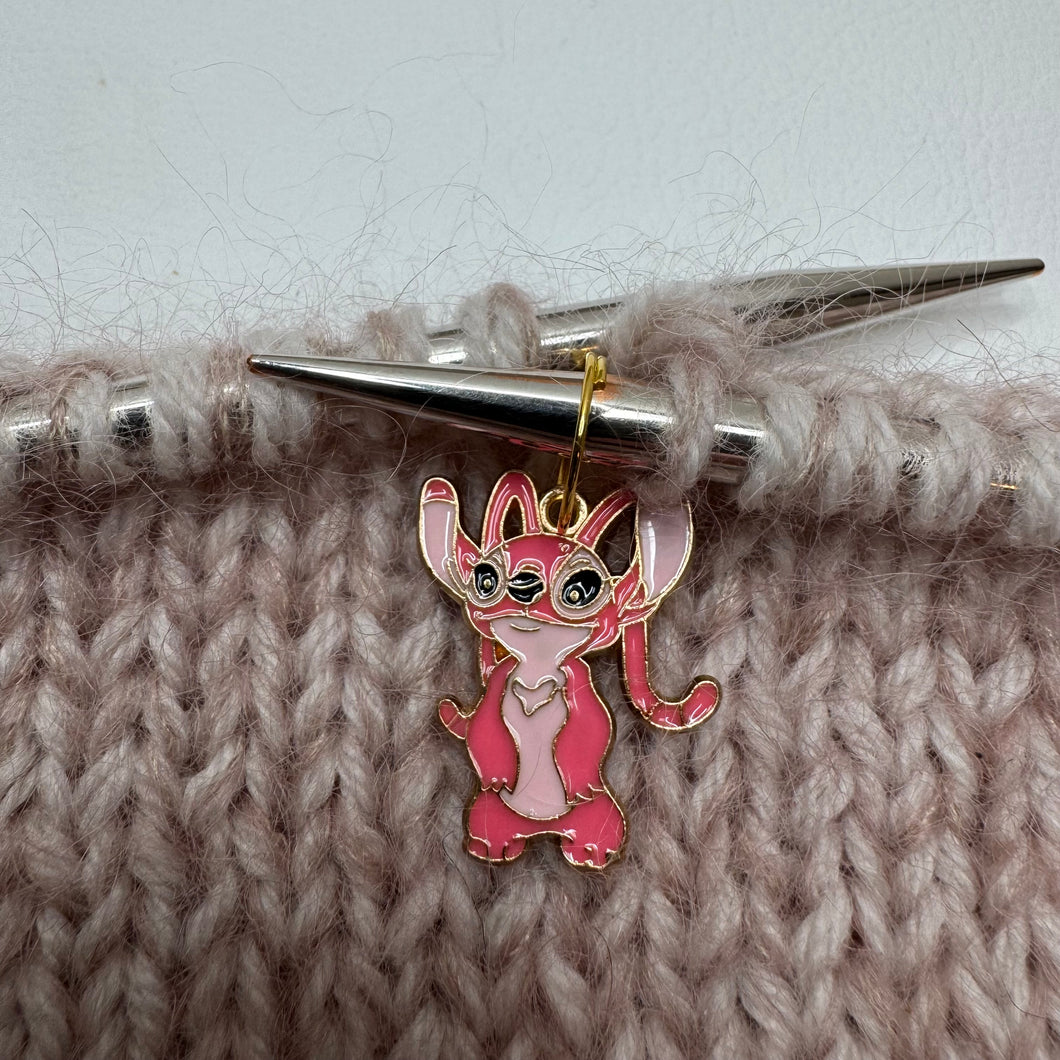 Prjónamerki - hjarta Stitch