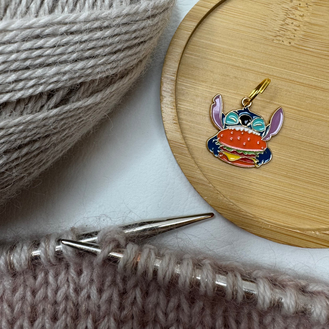 Prjónamerki - hamborgara Stitch