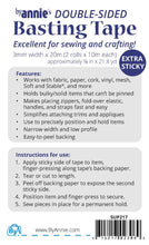 Load image into Gallery viewer, Double Sided Basting Tape 1/8in x 21-4/5yds