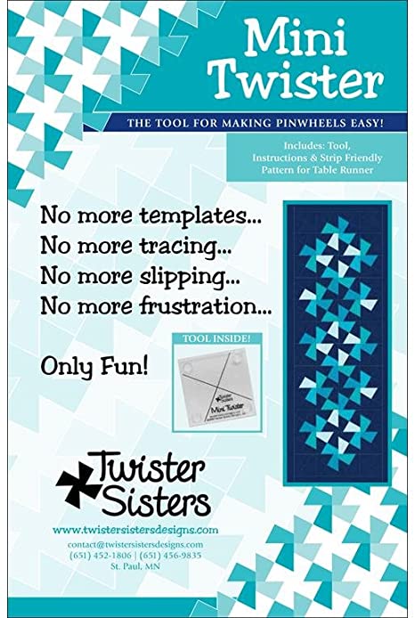 Mini,Midi og Lil' Twister fyrir bútasaum