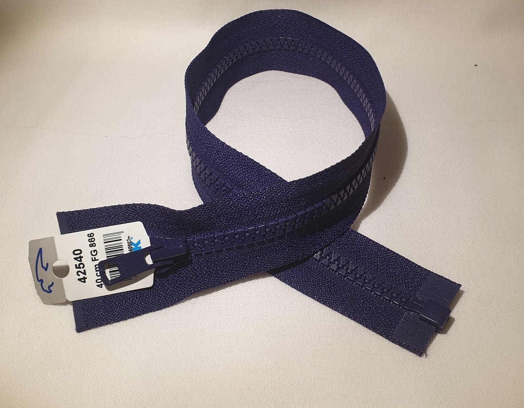 Opinn rennilás, plast - 1 sleði