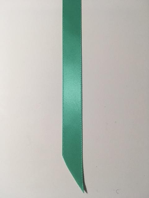 1.6 cm satin borðar - grænir