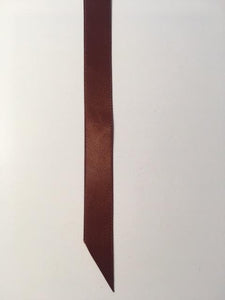 1.6 cm satin borðar - brúnir tónar