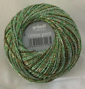 Glimmergarn - gründl glitter print