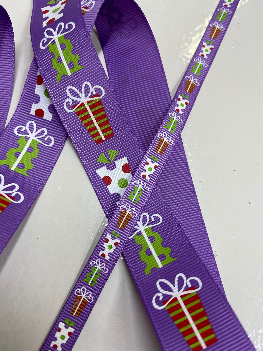 Jólaborði - með mynd af pökkum 2 breiddir