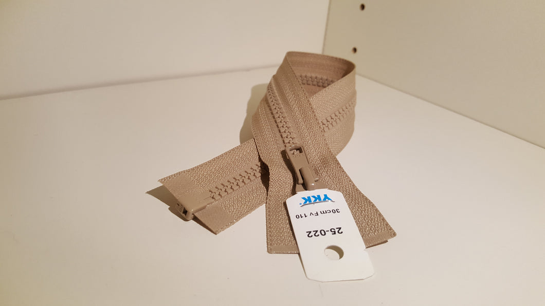 Opinn rennilás, plast - 1 sleði