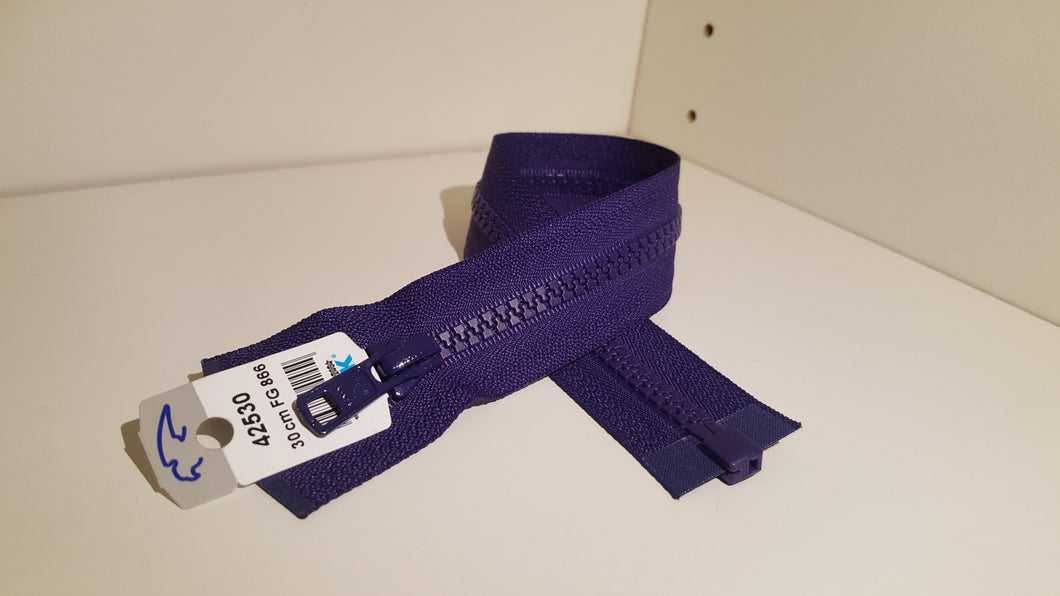 Opinn rennilás, plast - 1 sleði