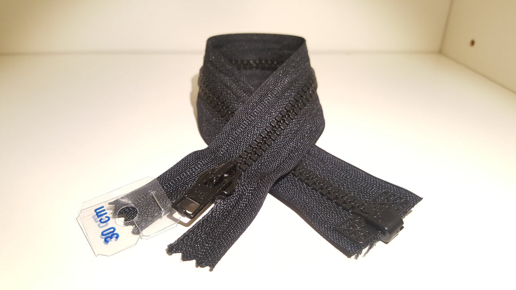 Opinn rennilás, 30cm - 1 sleði